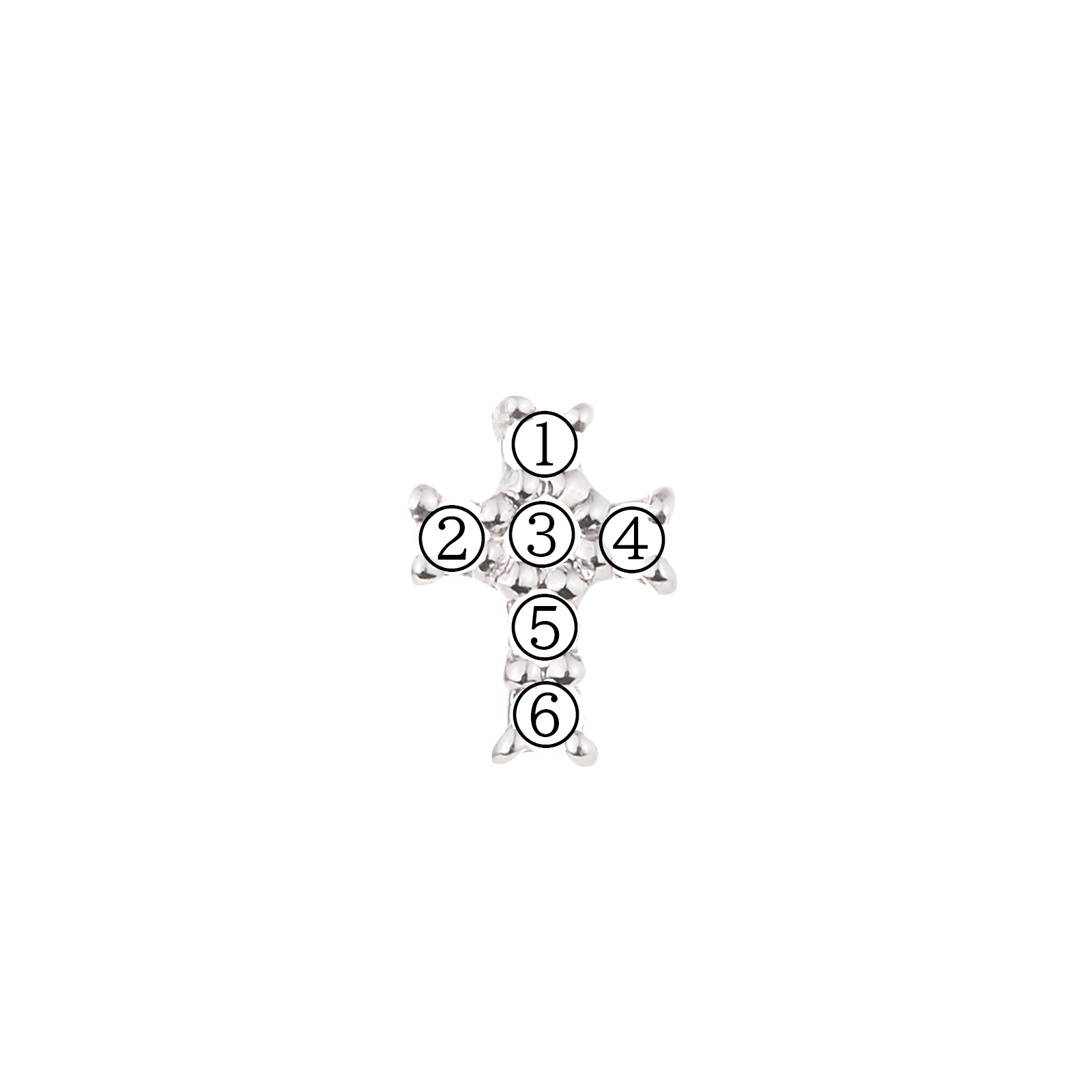 Cross / クロス ピアス【SMI/PE07】