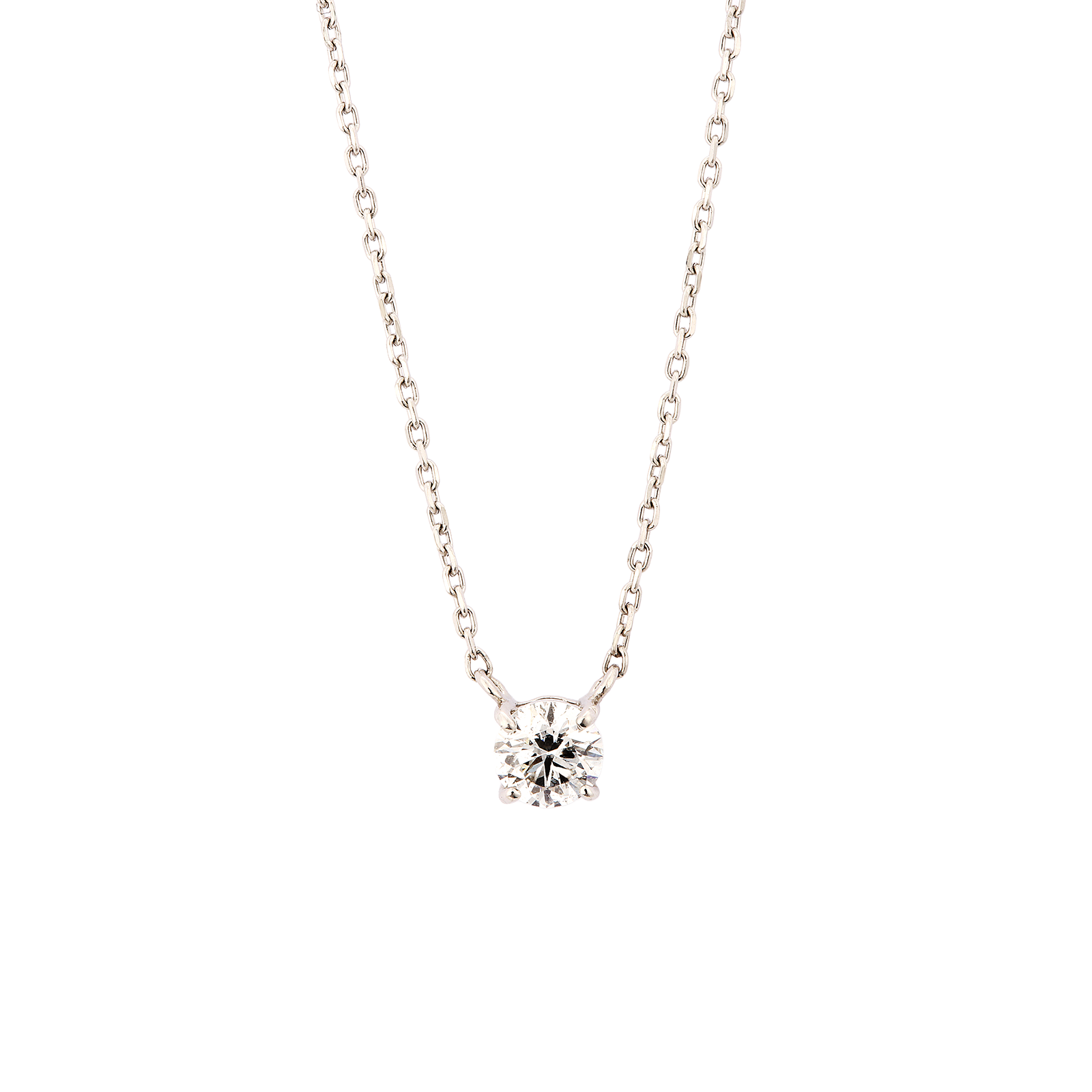 Simple solitaire necklace / シンプルソリティアネックレス 0.2ct【SMP/NW02】