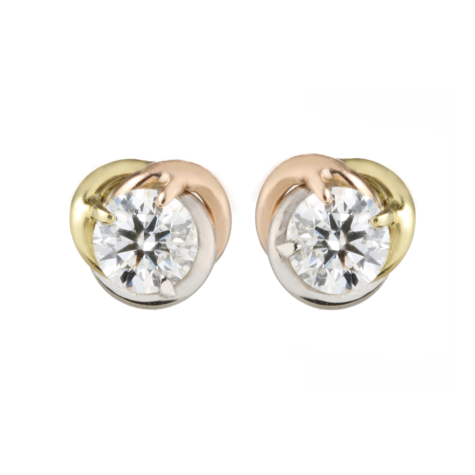 【SOL/PE01】Soleil stud earrings/ ソレイユ スタッドピアス　0.15ct