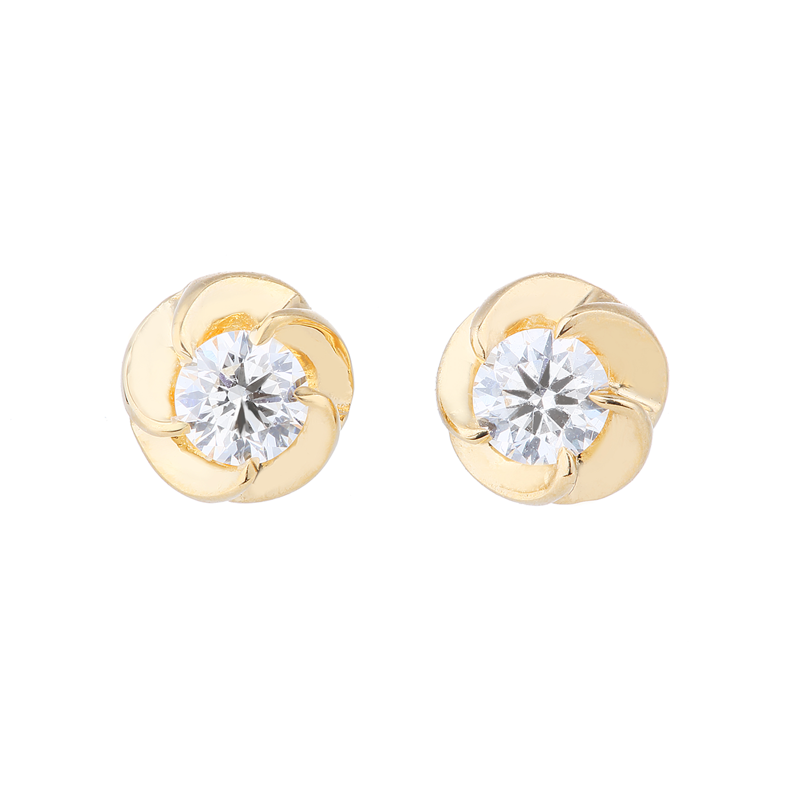 【SOL/PE05】NewSoleil stud earrings/ 新ソレイユ スタッドピアス　0.1ct×2pc