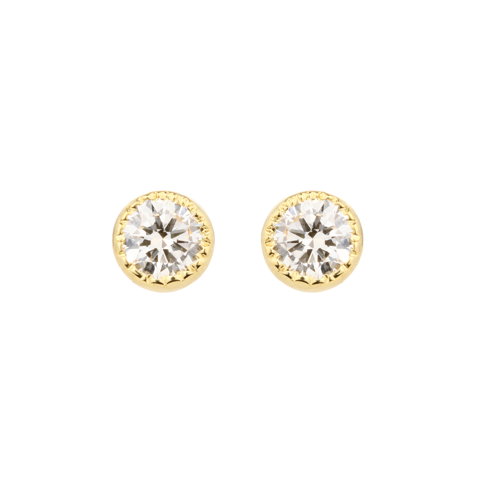 Macaron Solitaire Earrings / マカロンソリティア ピアス【STE/PE10】