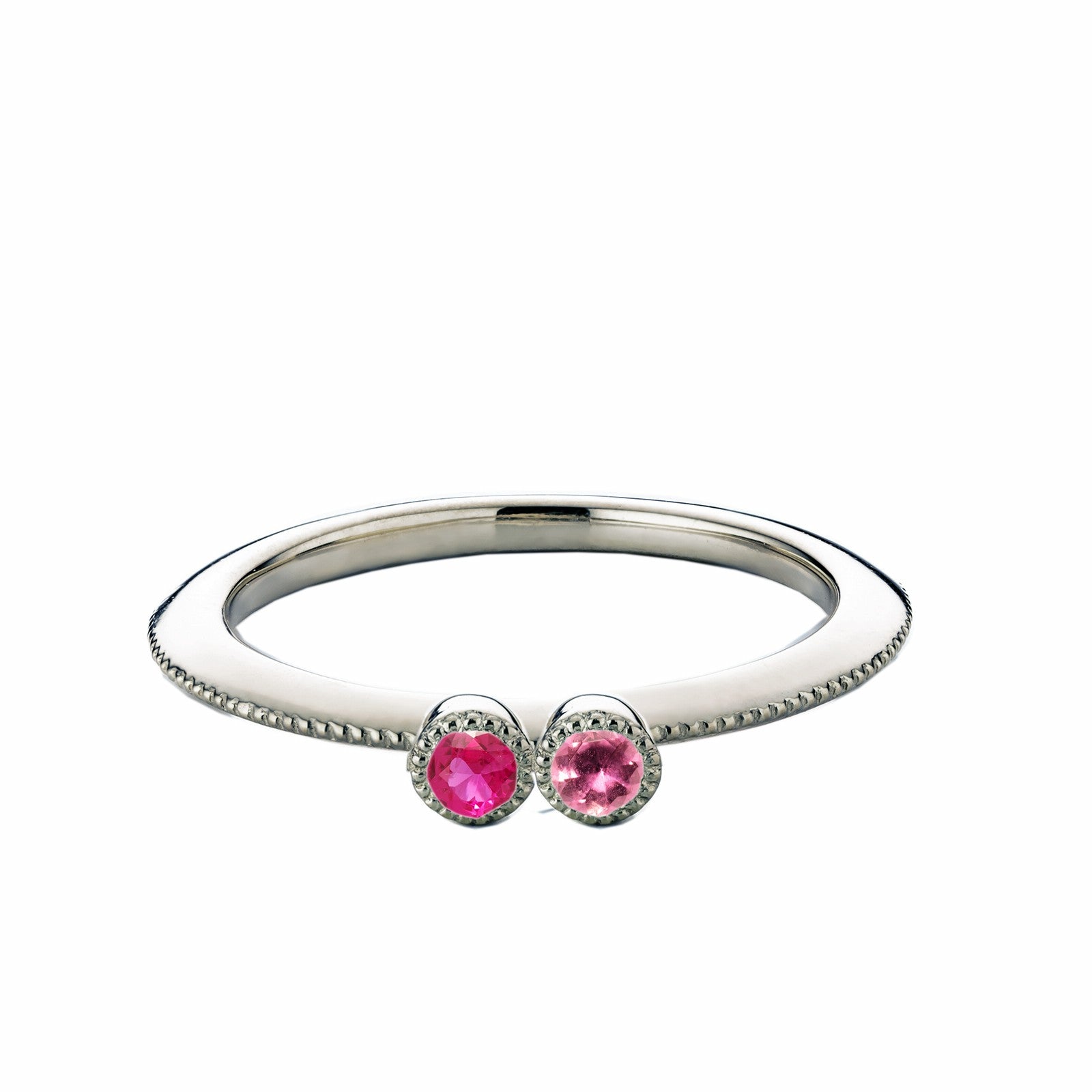 【Kids＆PinkyRing】Station Eternity petit macaron / ステーションエタニティープチマカロン2pc Pt【STE/2R08】